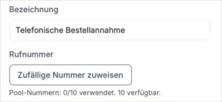 Einfaches Zuweisen von Telefonnummern
